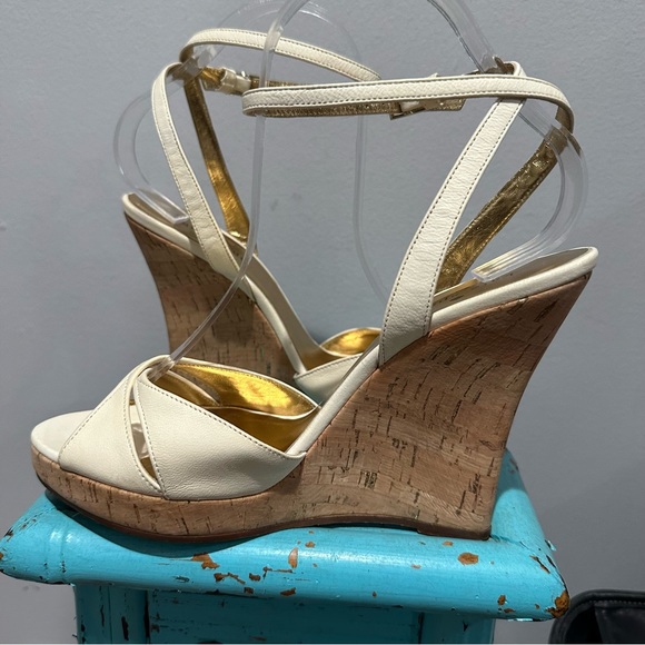 Kate Spade Wedge Ankle Strap Sandal Size 8 - Picture 12 of 16